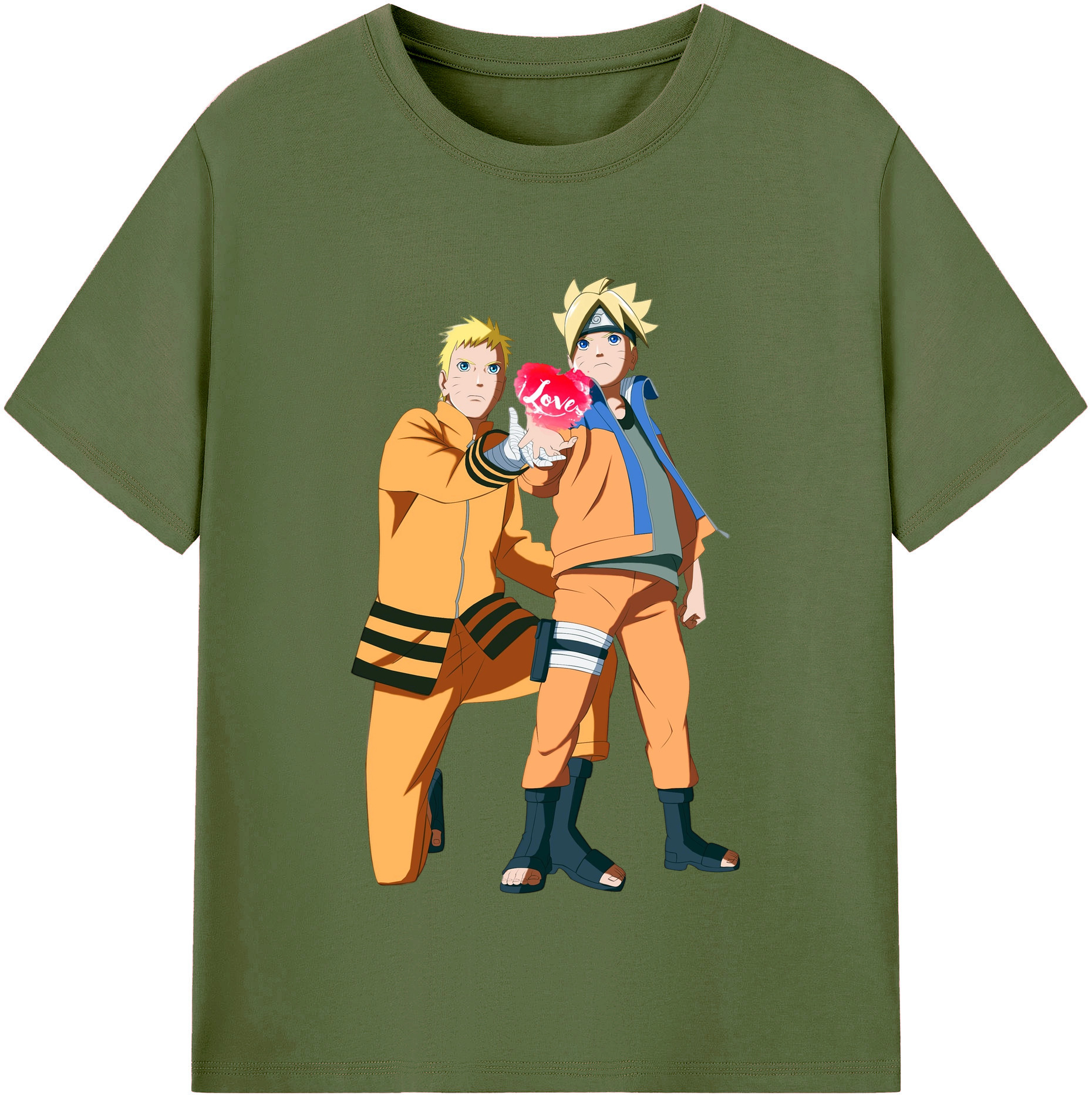 （画像用） NARUTO -ナルト- うずまき ボルト Uzumaki Boruto 綿100％半袖Tシャツ（フロントプリント）